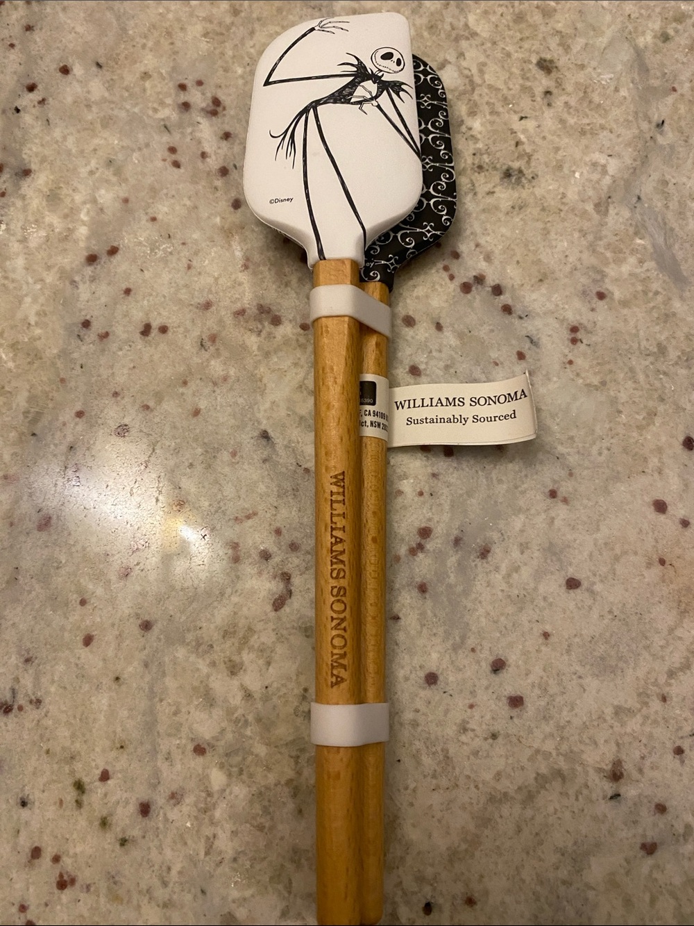 Williams Sonoma Nightmare Before Christmas mini Spatula Set Jack and Sally. NWT